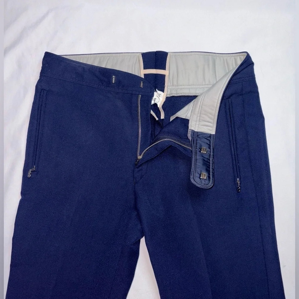 Bogner Men’s Size 35 Navy Blue Leg Side Zip Winter Ski Pants
